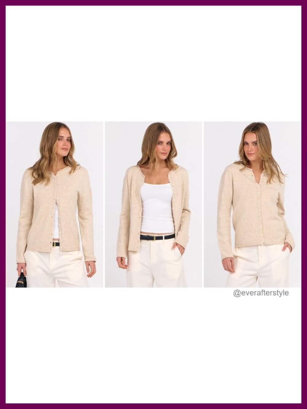 Oversized Button Down Long Sleeve Cardigan Sweater for Women - Picture 5 of 5